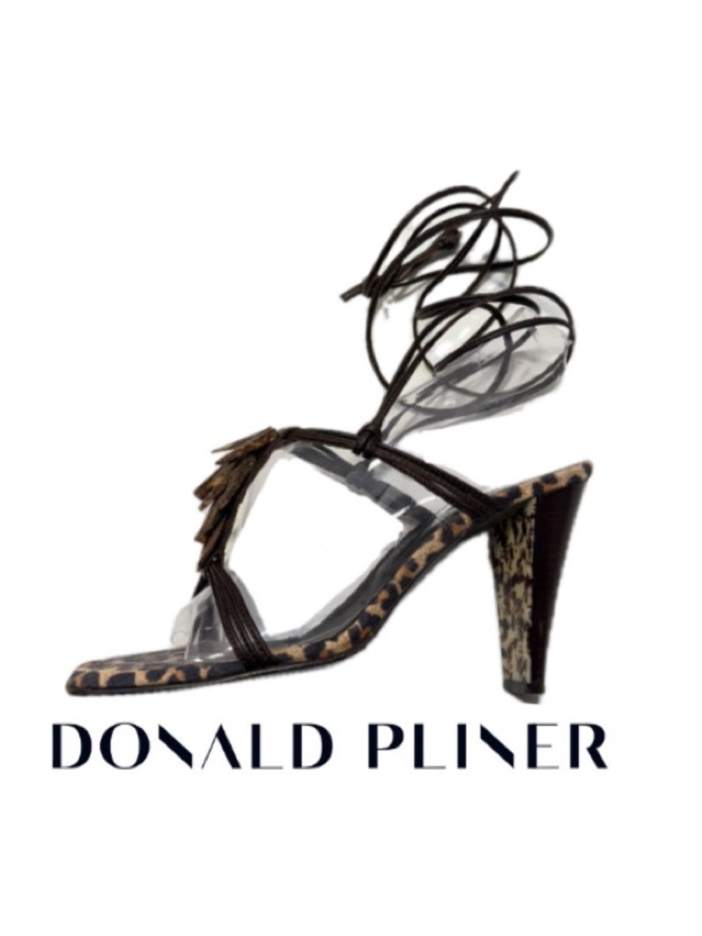 DONALD J. PLINER Couture | Italian Cheetah Strappy Heels Sandals Summer Vacation